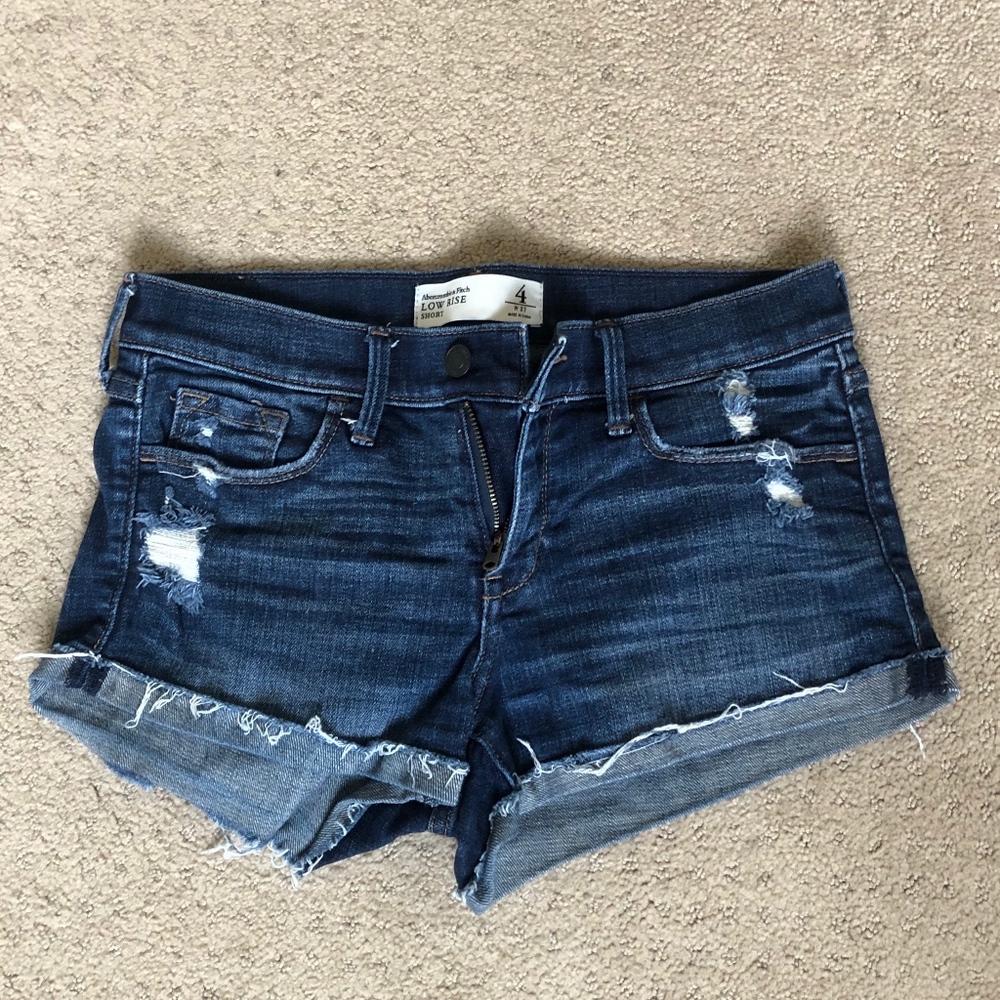 Dark wash jeans shorts